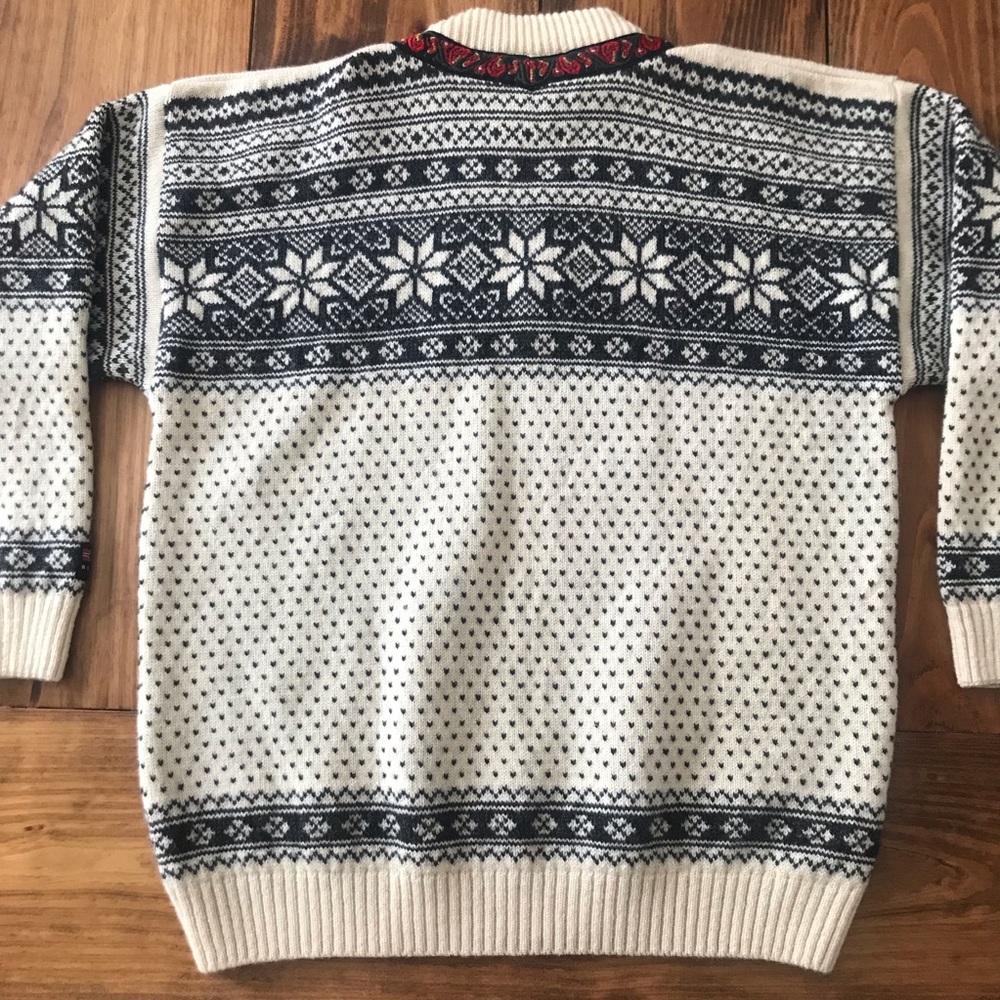 NWT Klaer & Fritid Norwegian 100% Wool Ski Sweater - Picture 5 of 8
